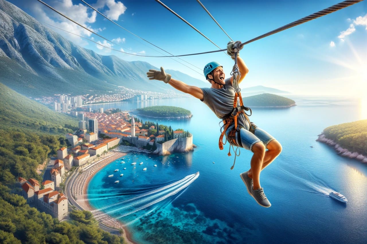 Zip Lining in Budva: A Sky-High Adventure in Montenegro's Coastal Paradise