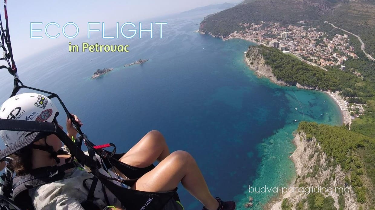 eco flight in petrovac paragliding montenegro