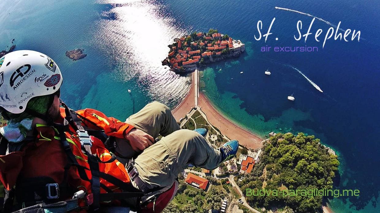Sveti Stefan - Air excursion in Montenergo